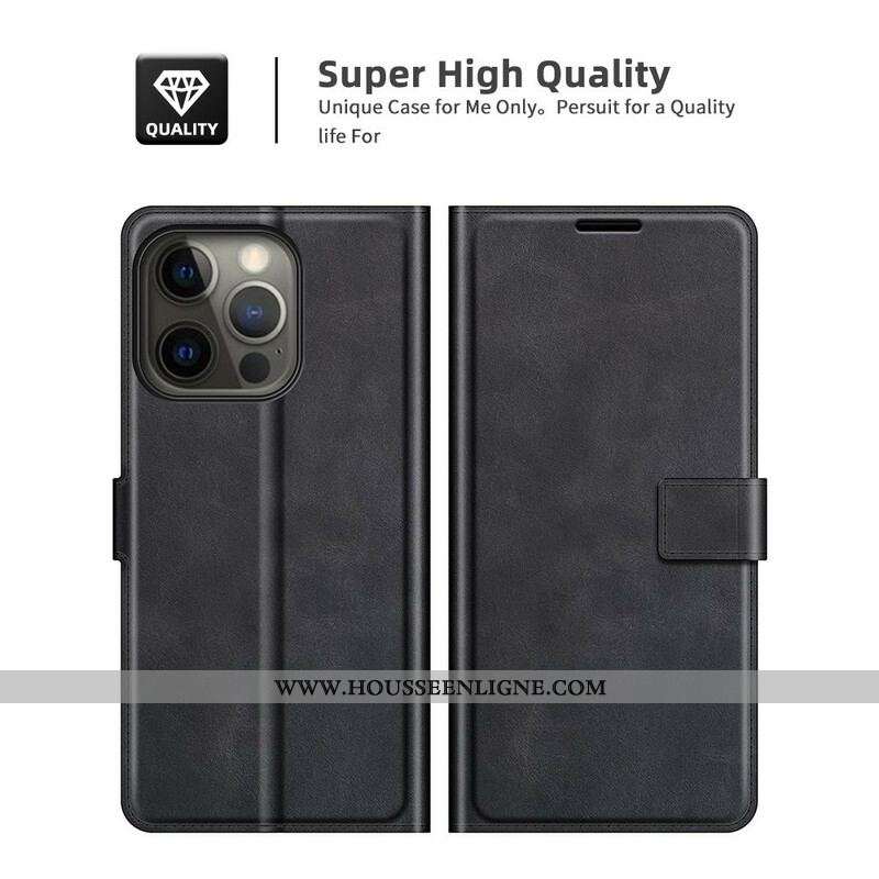 Housse iPhone 13 Pro Max Effet Cuir Slim Extrême