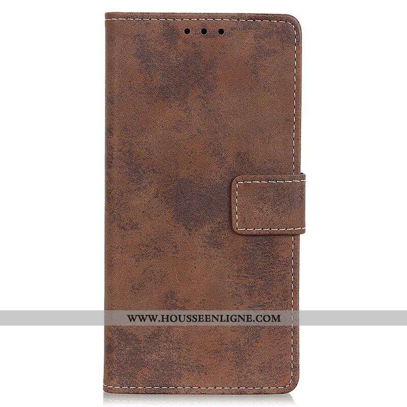 Housse iPhone 13 Pro Max Effet Cuir Vintage