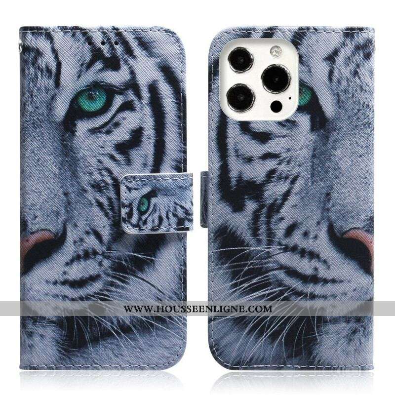 Housse iPhone 13 Pro Max Face de Tigre