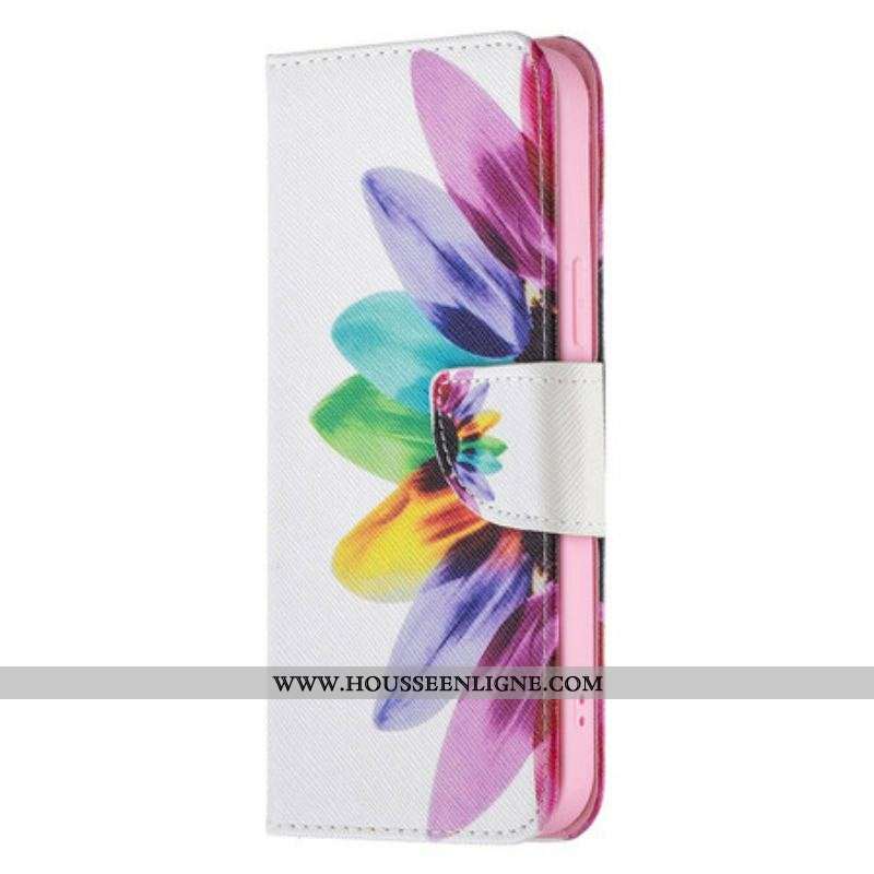 Housse iPhone 13 Pro Max Fleur Aquarelle