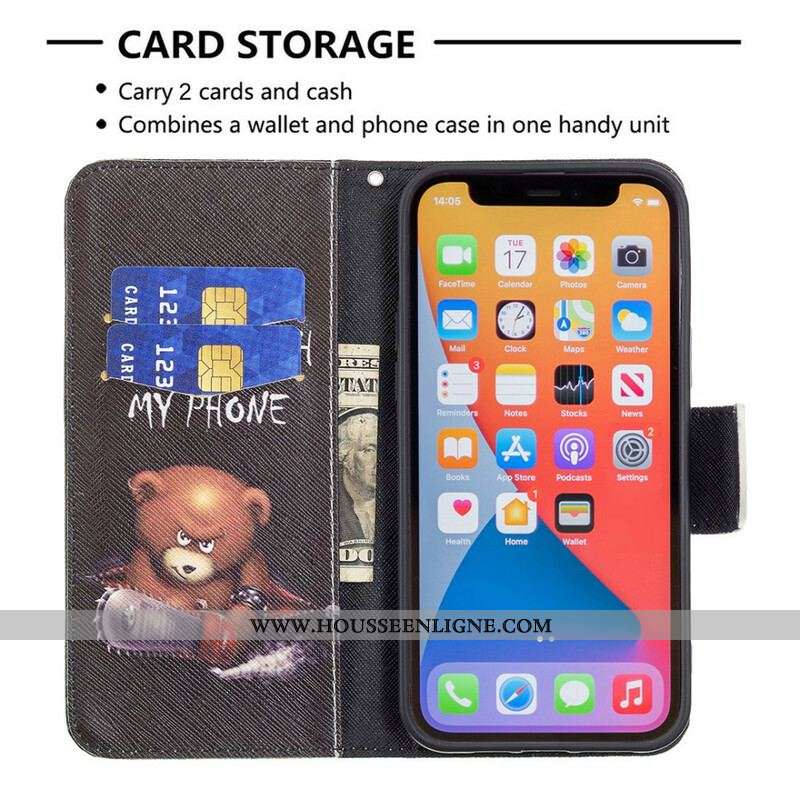 Housse iPhone 13 Pro Max Ours Dangereux