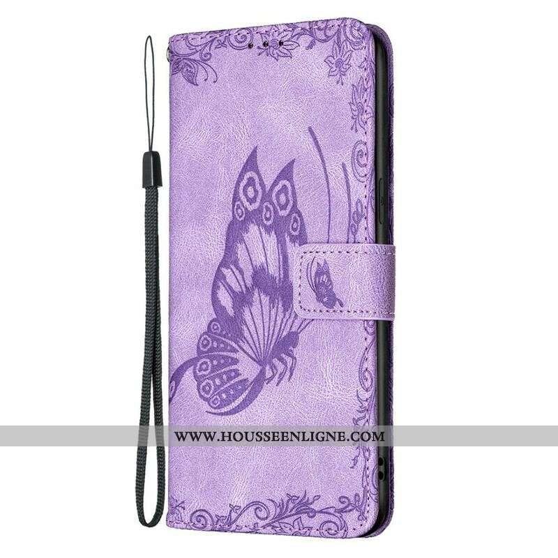 Housse iPhone 13 Pro Max Papillon Baroque à Lanière