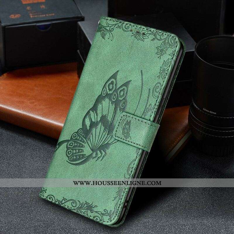 Housse iPhone 13 Pro Max Papillon Baroque à Lanière
