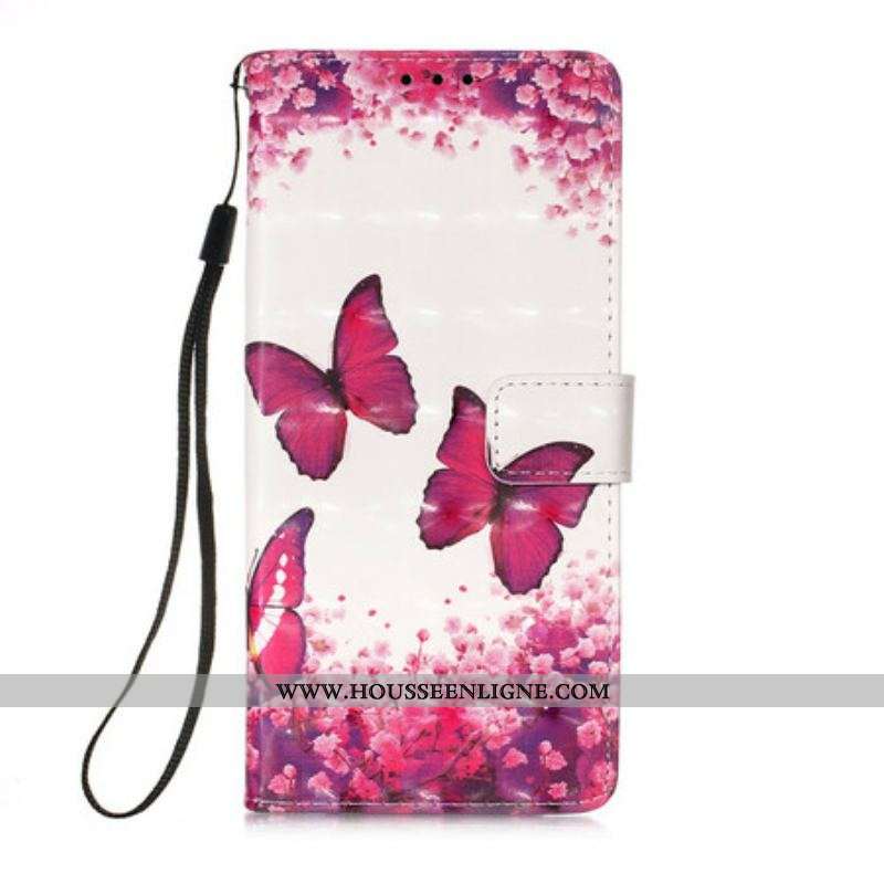 Housse iPhone 13 Pro Max Papillons Rouges