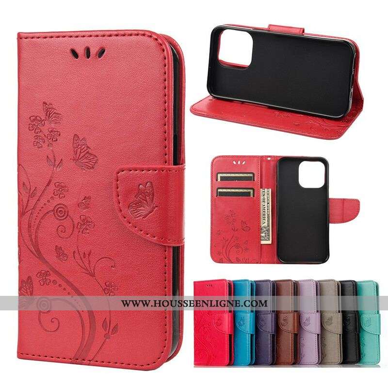 Housse iPhone 13 Pro Max Papillons au Vent