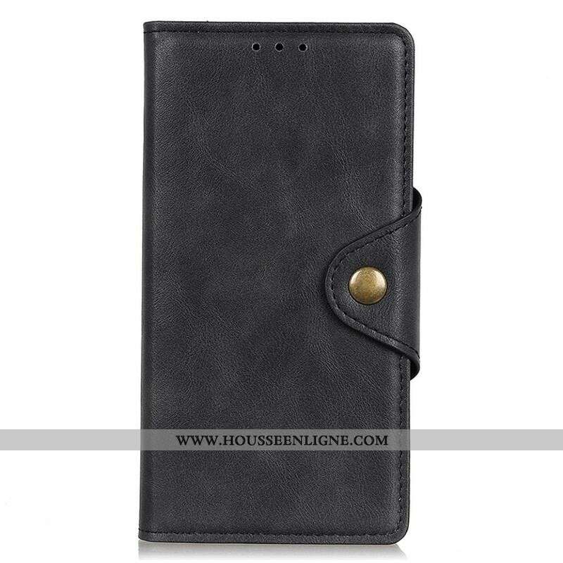 Housse iPhone 13 Pro Max Simili Cuir Bouton