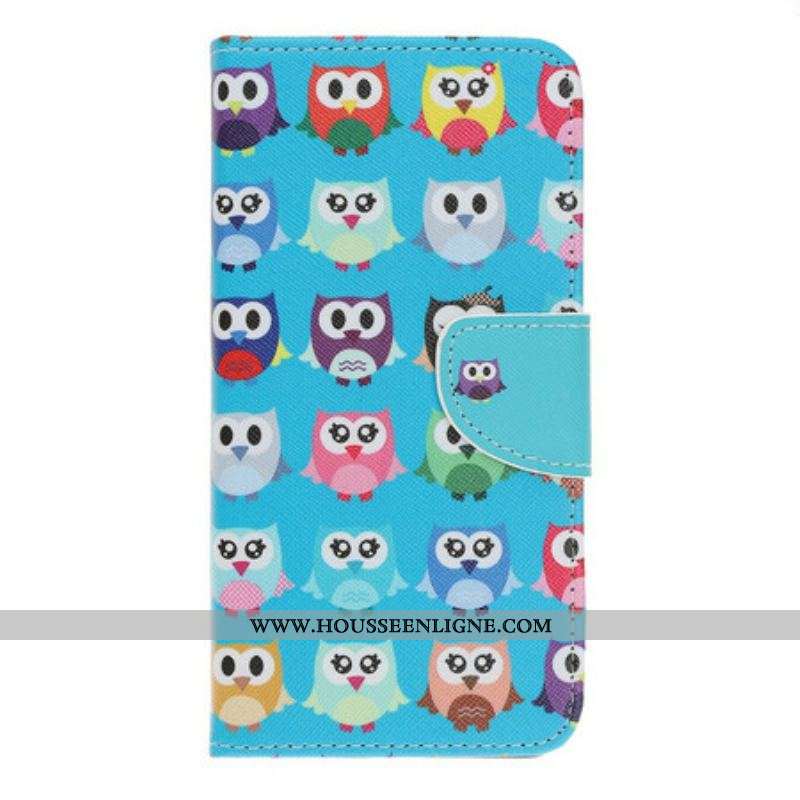 Housse iPhone 13 Pro Multiples Hiboux