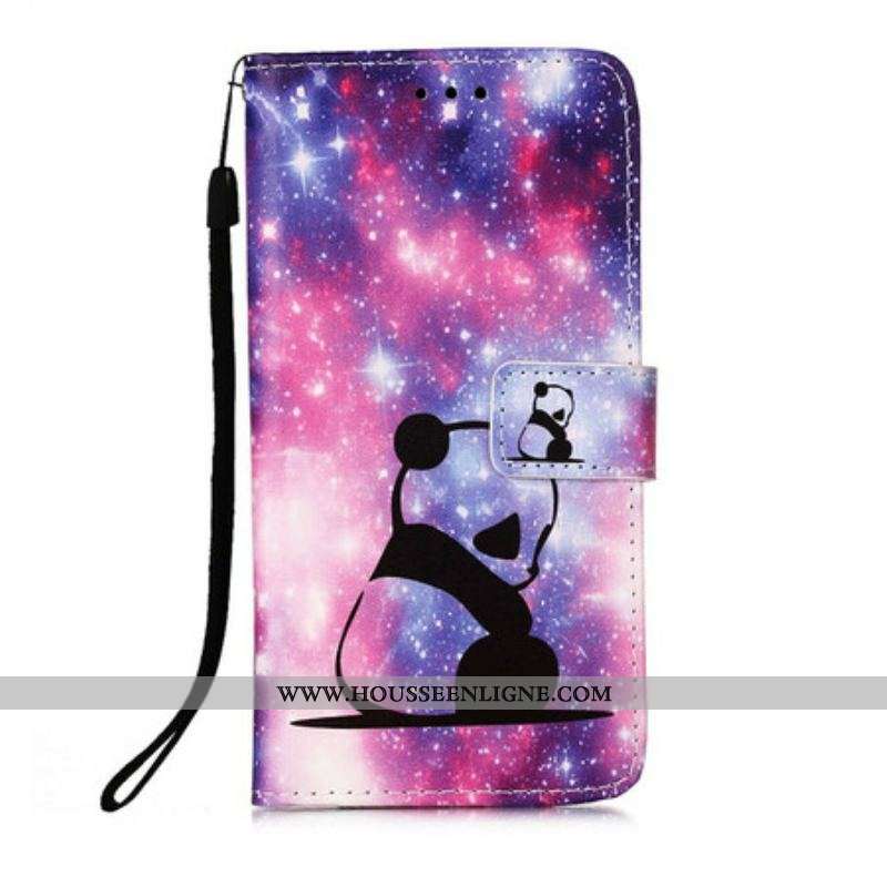 Housse iPhone 13 Pro Panda Galaxie