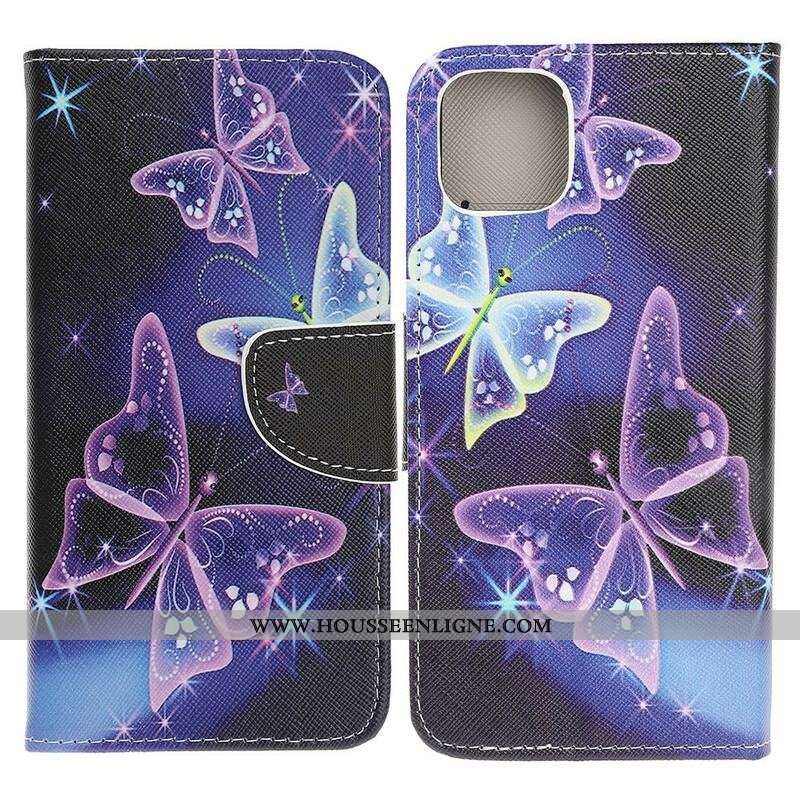 Housse iPhone 13 Pro Papillons Modernes