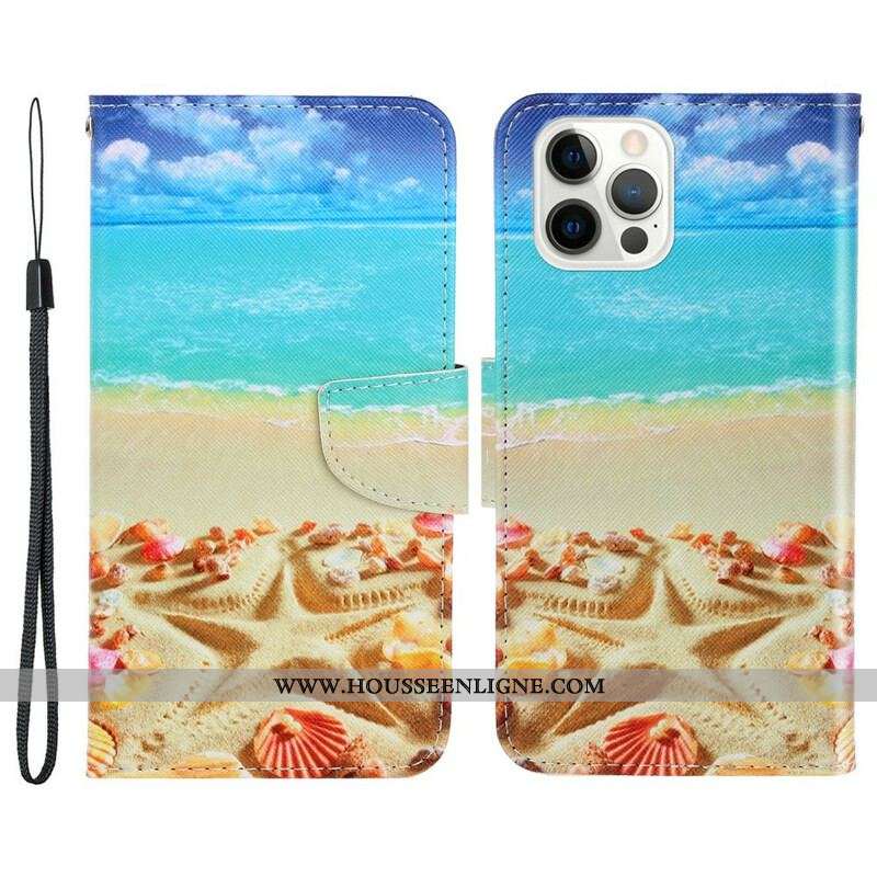 Housse iPhone 13 Pro Plage à Lanière