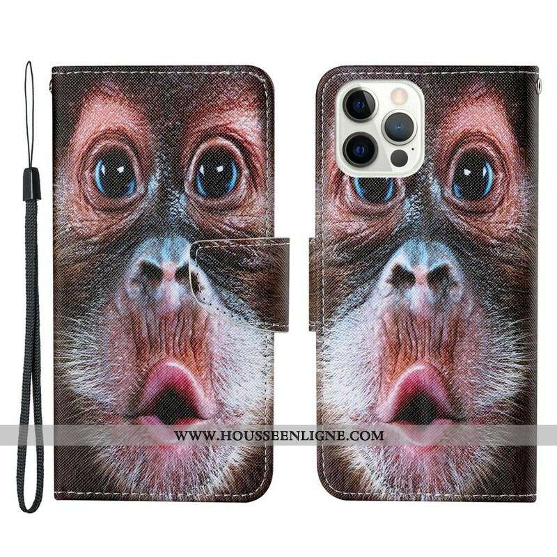 Housse iPhone 13 Pro Singe à Lanière