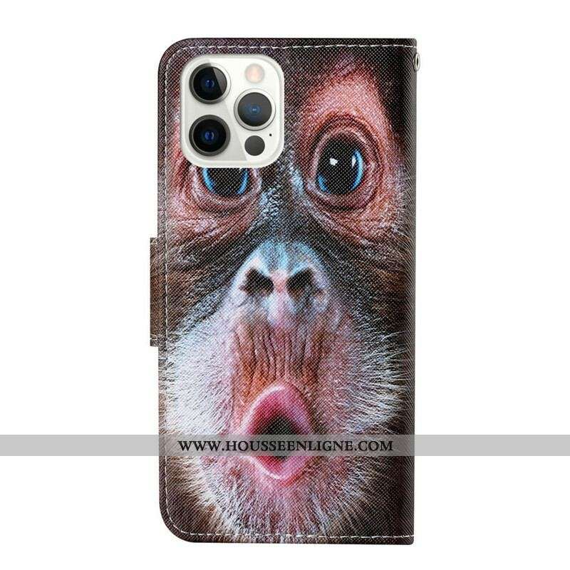 Housse iPhone 13 Pro Singe à Lanière