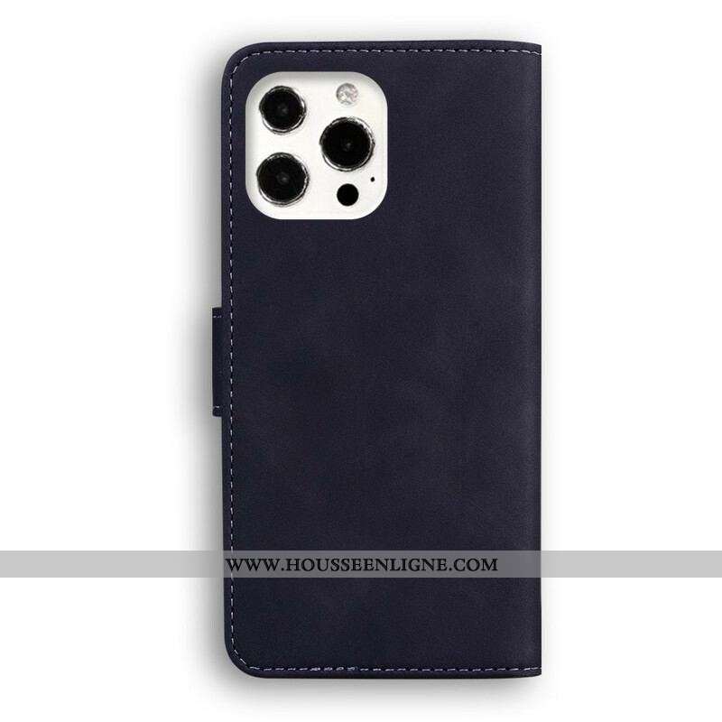 Housse iPhone 13 Pro Style Cuir Couture
