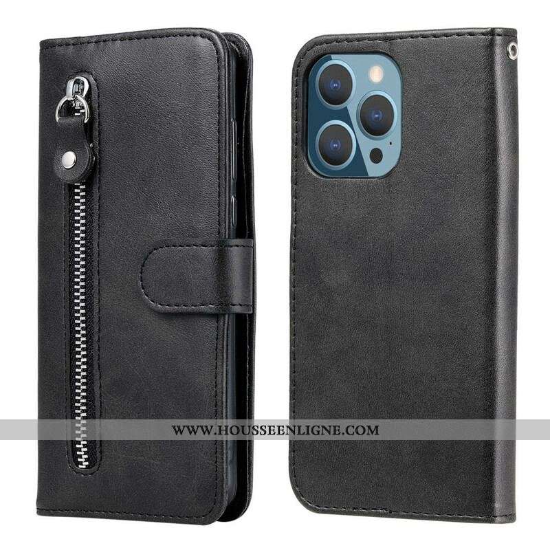 Housse iPhone 13 Pro Vintage Porte-Monnaie