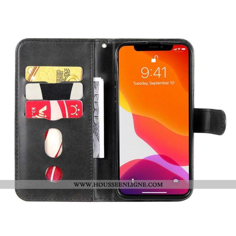 Housse iPhone 13 Pro Vintage Porte-Monnaie