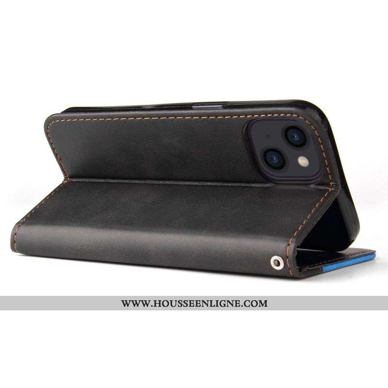Housse iPhone 14 Bicolore avec Lanière