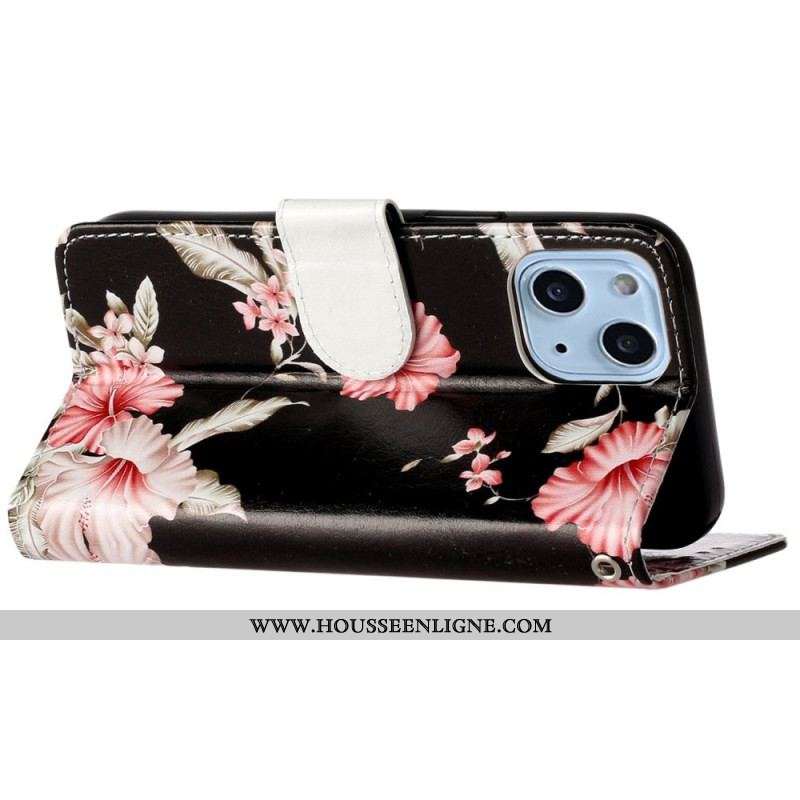 Housse iPhone 14 Fleurs