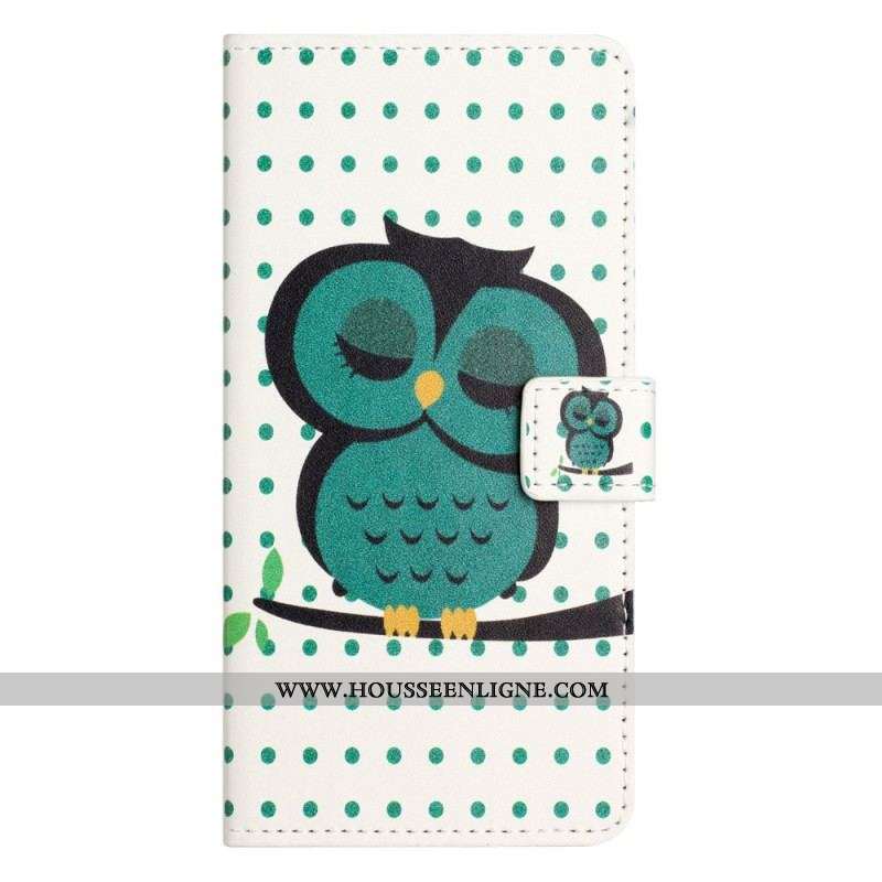 Housse iPhone 14 Hibou Endormi