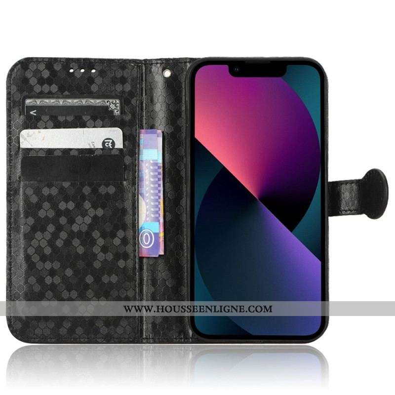 Housse iPhone 14 Motif 3D à Lanière