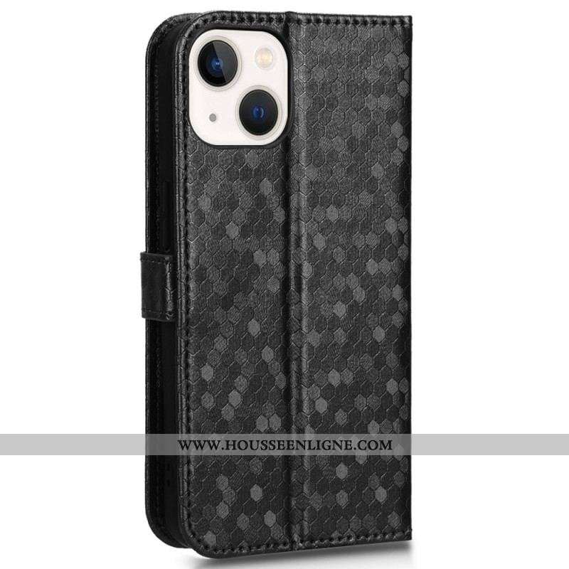 Housse iPhone 14 Motif 3D à Lanière