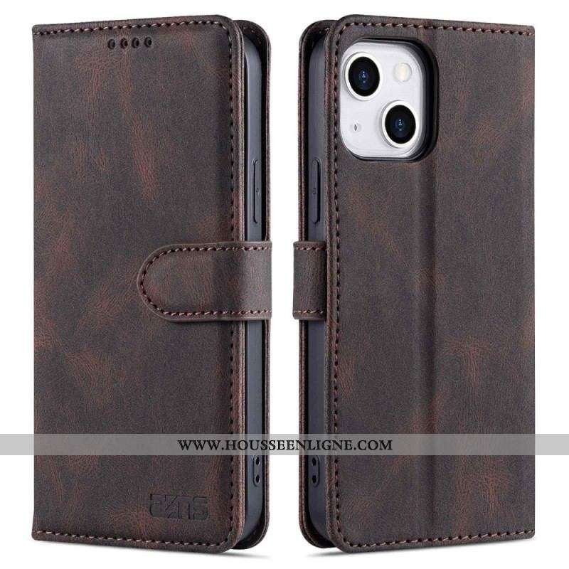 Housse iPhone 14 Plus AZNS Effet Cuir