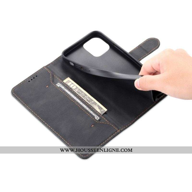 Housse iPhone 14 Plus AZNS Effet Cuir