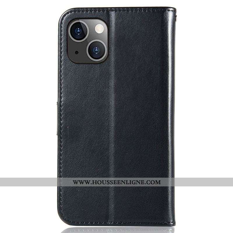 Housse iPhone 14 Plus Attrape Rêves Hibou à Lanière