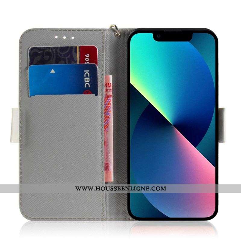 Housse iPhone 14 Plus Chien à Lanière