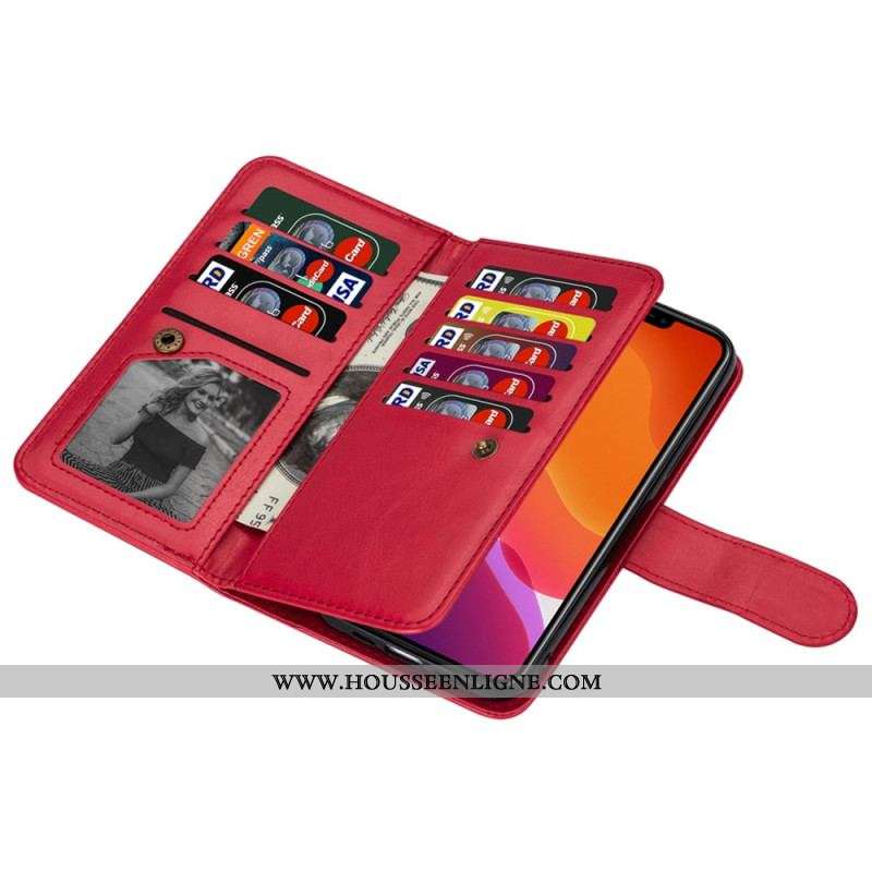 Housse iPhone 14 Plus Coque Détachable 9 Porte-Cartes