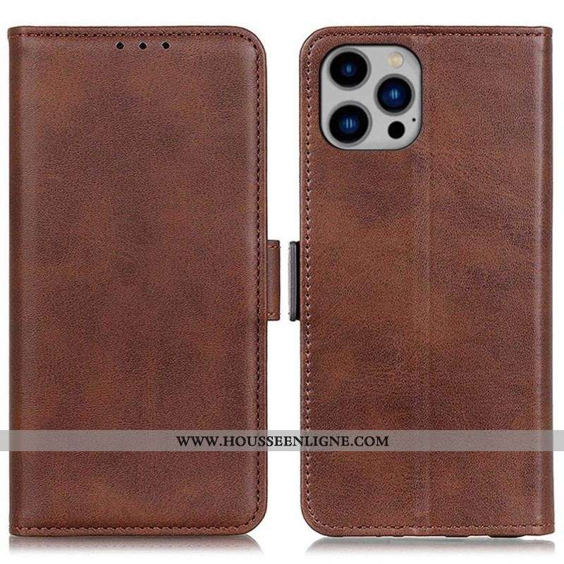 Housse iPhone 14 Plus Double Fermoir