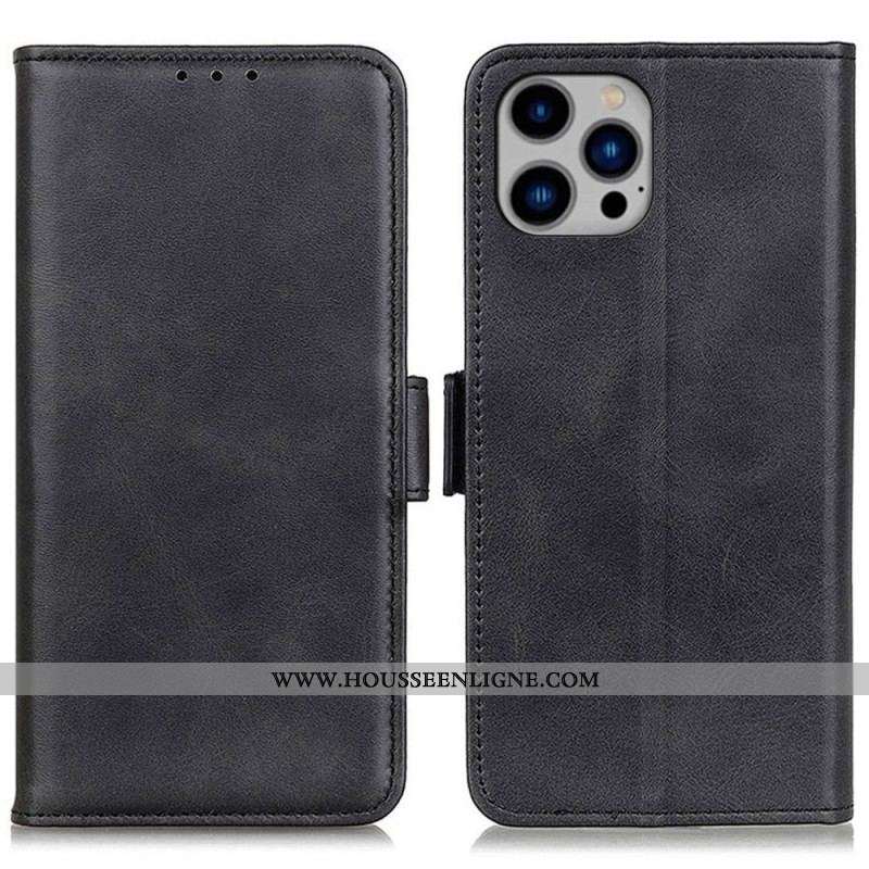 Housse iPhone 14 Plus Double Fermoir