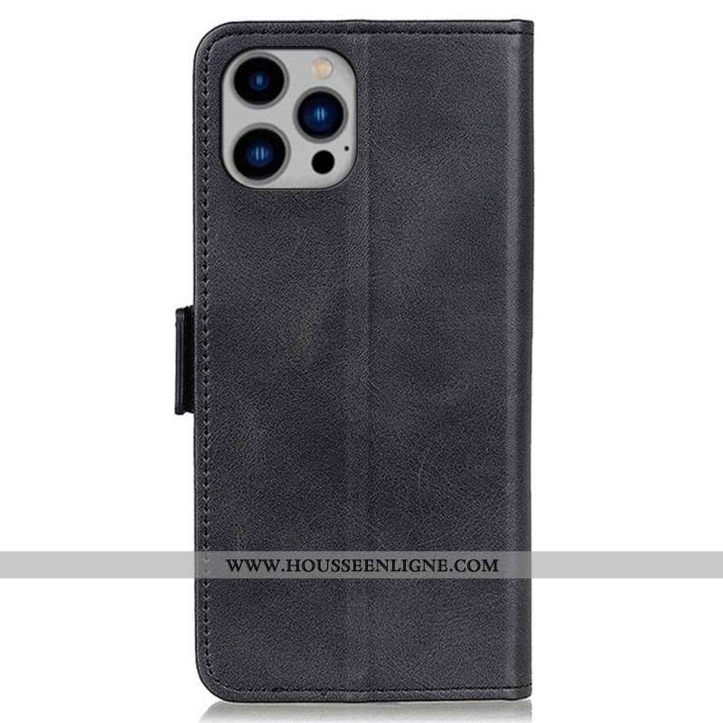 Housse iPhone 14 Plus Double Fermoir