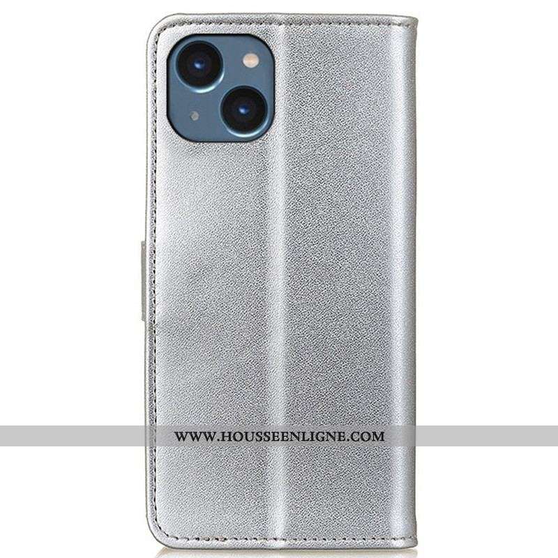 Housse iPhone 14 Plus Effet Cuir Simple