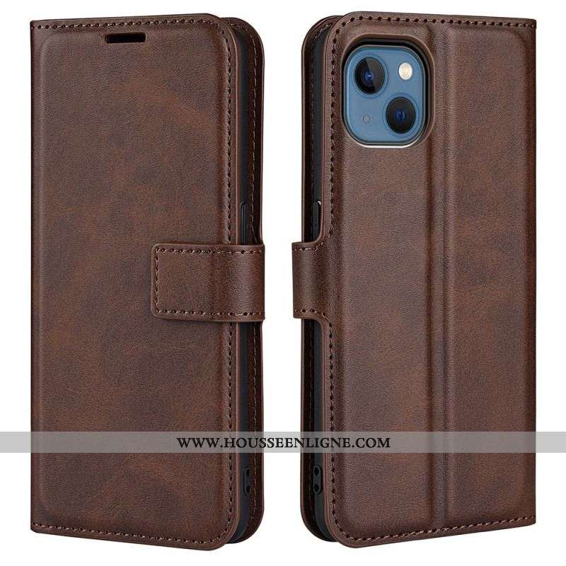 Housse iPhone 14 Plus Effet Cuir Slim Extrême