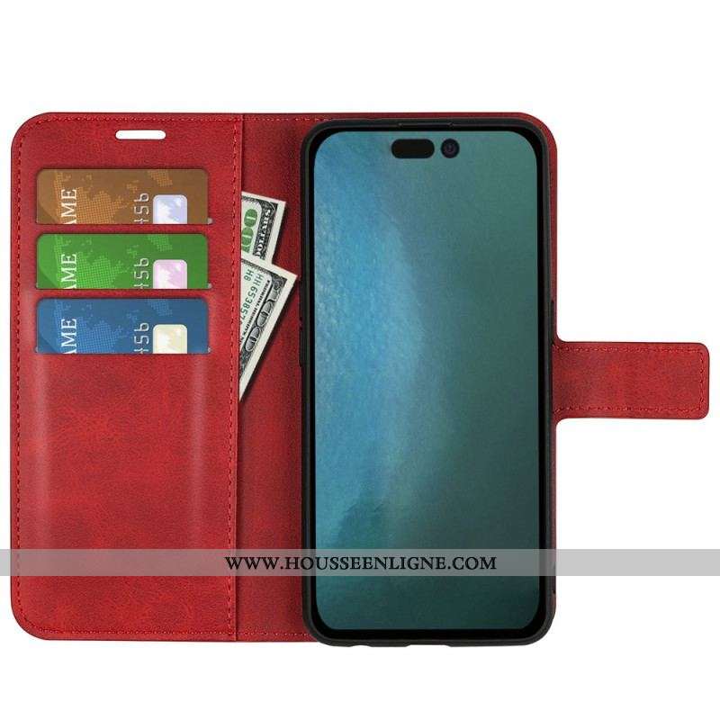 Housse iPhone 14 Plus Effet Cuir Slim Extrême