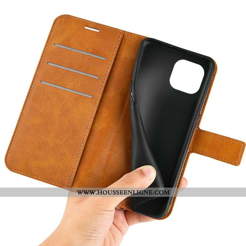 Housse iPhone 14 Plus Effet Cuir Slim Extrême