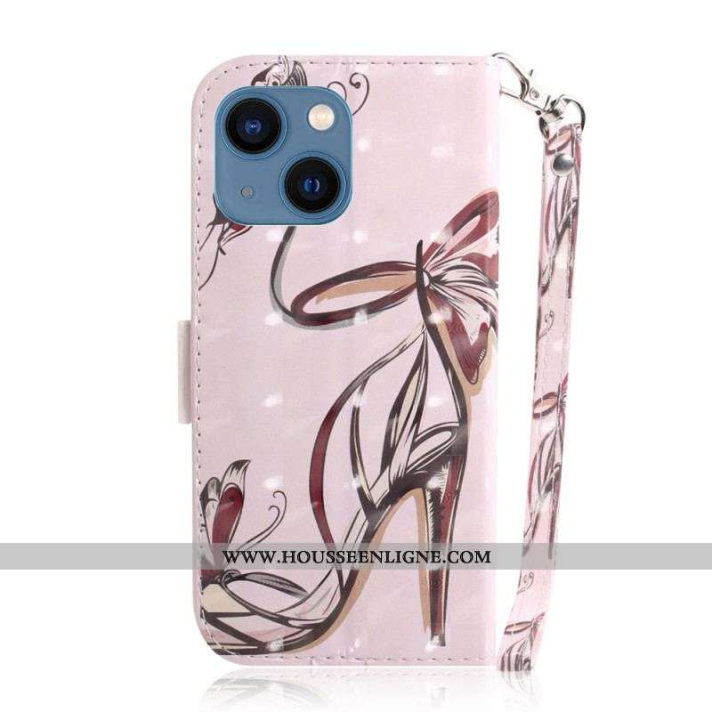 Housse iPhone 14 Plus Escarpin à Lanière