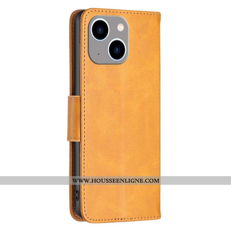 Housse iPhone 14 Plus Lisse Rabat Oblique