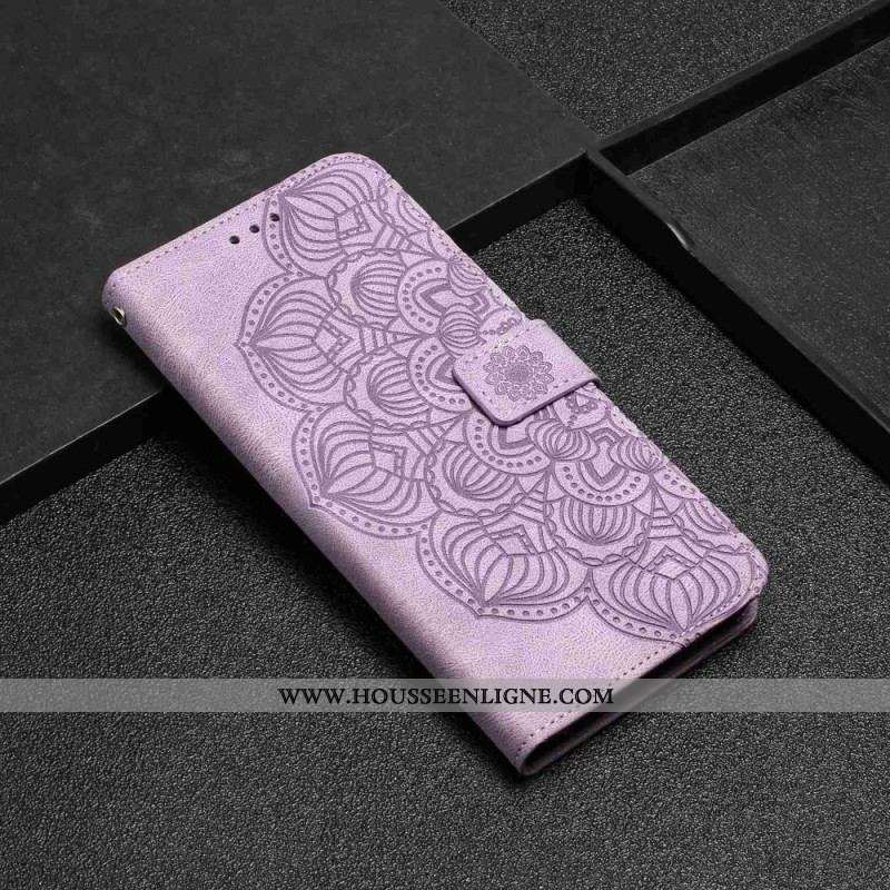 Housse iPhone 14 Plus Mandala avec Lanière