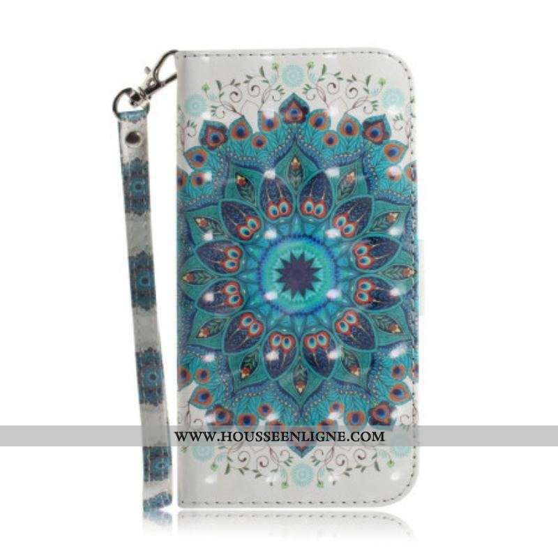 Housse iPhone 14 Plus Mandala à Lanière