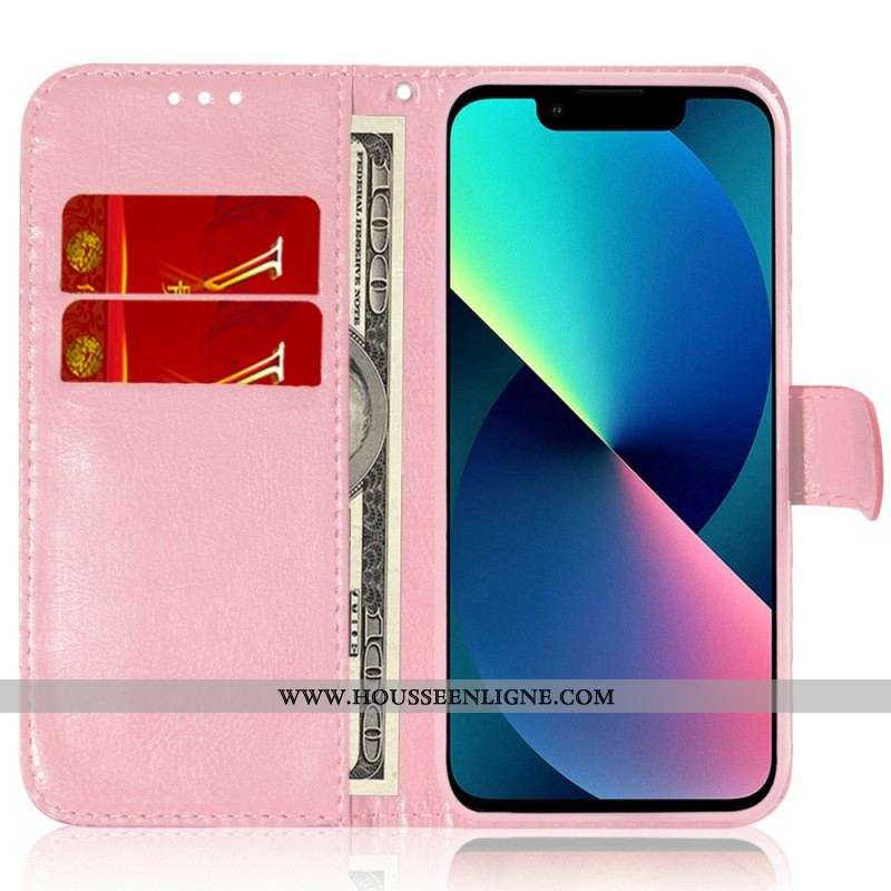 Housse iPhone 14 Plus Motif Stylé à Lanière