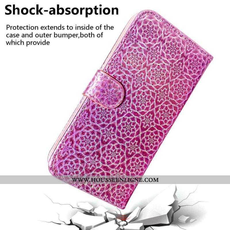Housse iPhone 14 Plus Motif Stylé à Lanière