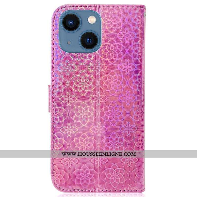 Housse iPhone 14 Plus Motif Stylé à Lanière