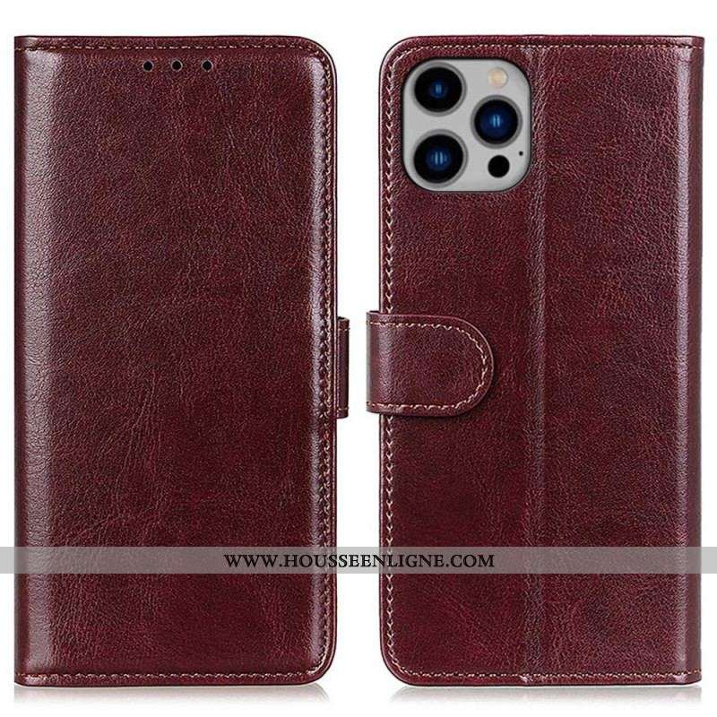 Housse iPhone 14 Plus Simili Cuir Finesse