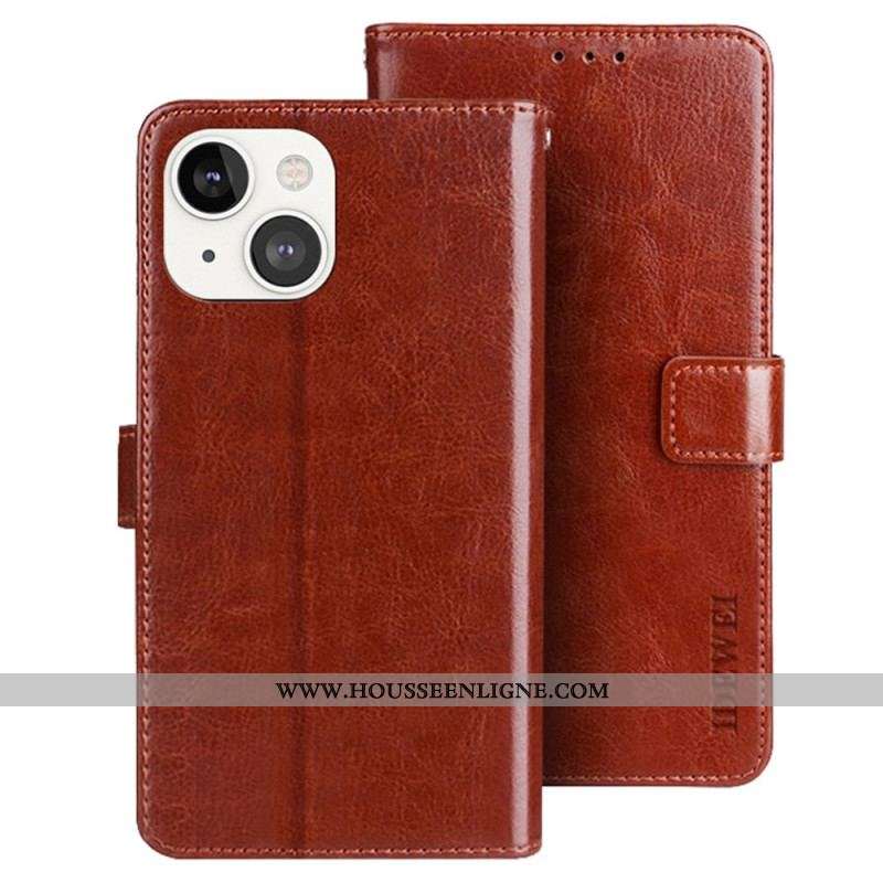 Housse iPhone 14 Plus Simili Cuir IDEWEI