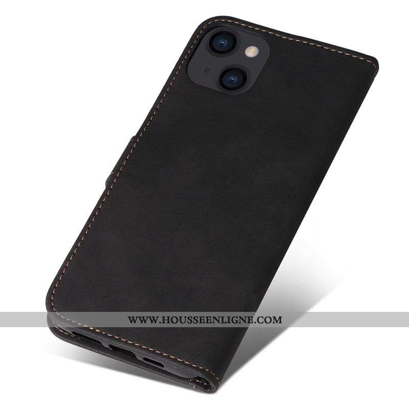 Housse iPhone 14 Plus Tricolore avec Lanière
