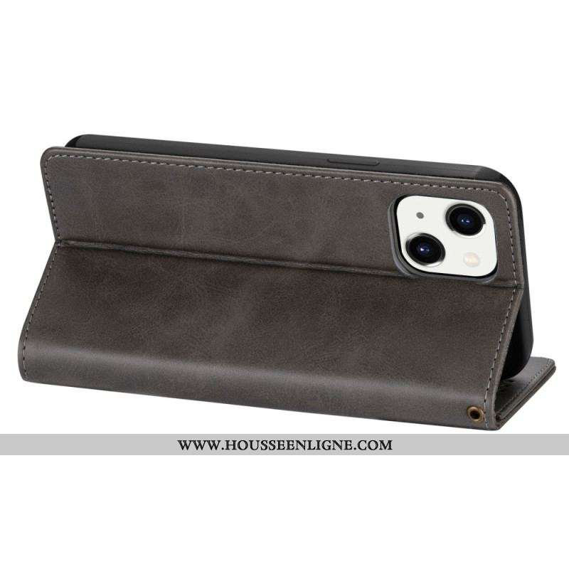 Housse iPhone 14 Porte-Monnaie à Lanière