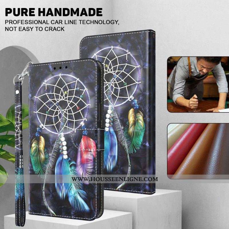 Housse iPhone 14 Pro Attrape Rêves à Lanière