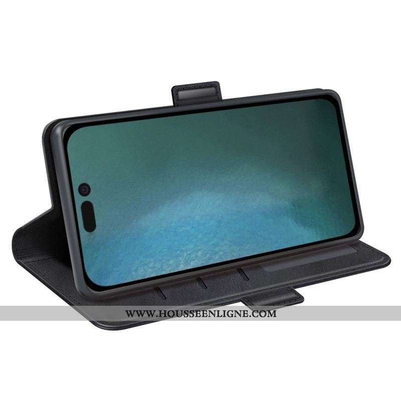 Housse iPhone 14 Pro Double Fermoir