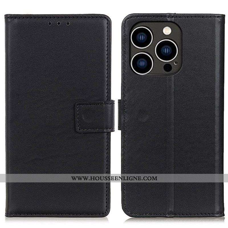 Housse iPhone 14 Pro Effet Cuir Simple